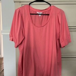 Time and Tru Pink Short Sleeve Top